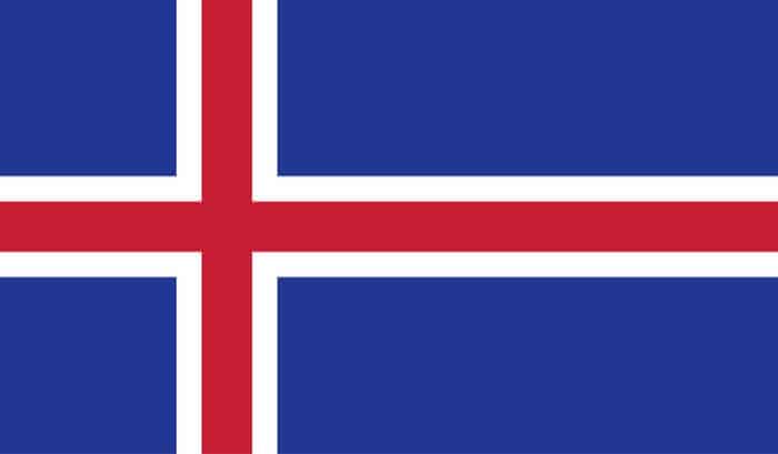 Famous Icelandic People: Singers, Songwriters, Authors, and Explorers 2 Blue and red Icelandic flag