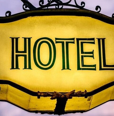 Iceland’s Best Luxury Hotels - Exclusive Accommodation 2 Sign for luxury hotels lit up