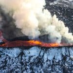 Volcanoes erupt in Iceland around once every four years