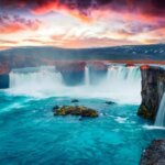 Godafoss waterfall is one of Iceland's top tourist destinations