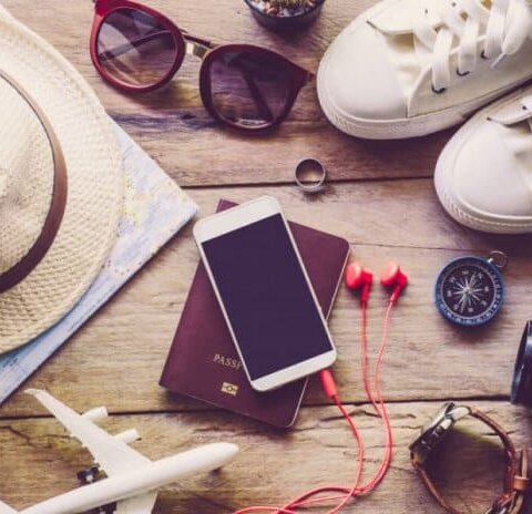 Travel accessories for those looking for digital nomad jobs