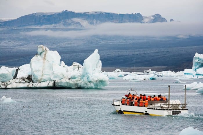 Boat tour in Jökulsárlón Glacier Lagoon