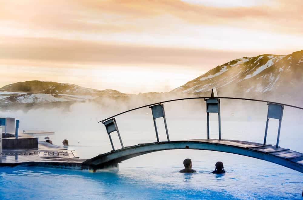 Couple at Iceland's Blue Lagoon Spa