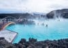 Bathers in Iceland's spectacular Blue Lagoon