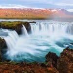 Iceland’s Godafoss, the waterfall of the gods