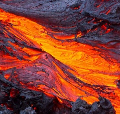 Iceland's volcanoes and lava flows