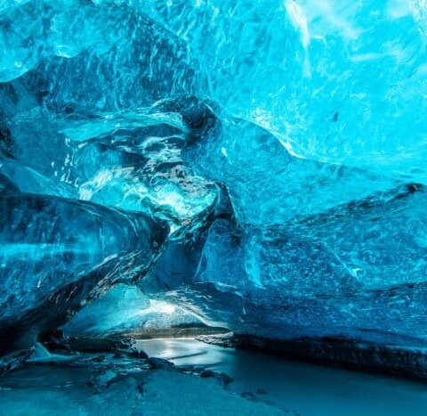 Ice caves and glacier hikes are a popular outdoor activity in Iceland