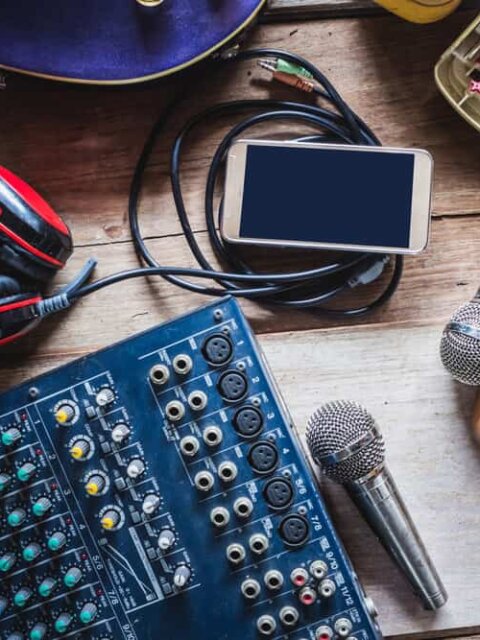 Music studio equipment for recording Of Monsters and Men new album