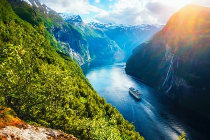 Fjords like this one in Norway are a popular feature of Scandinavian countries