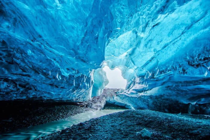 Glacier cave at Vatnajökull National Park