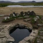 The hidden, secret hot pot at Landbrotalaug is a favorite geothermal pool in Iceland