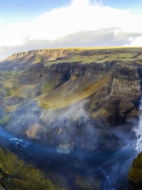 Spring waterfall in Iceland. What's the best month to visit?