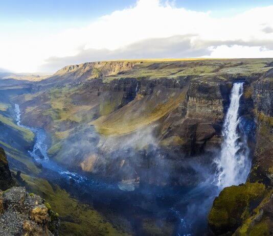 Spring waterfall in Iceland. What's the best month to visit?