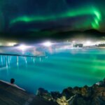 Luxury travel in Iceland at its best: The Northern Lights over the Blue Lagoon