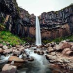 Svartifoss black waterfall in Iceland