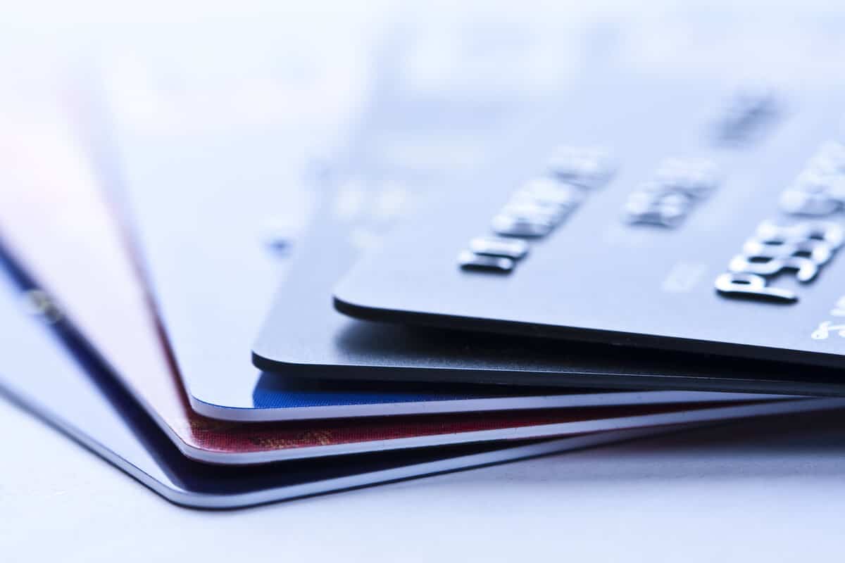 Stack Of Debit And Credit Cards In Iceland