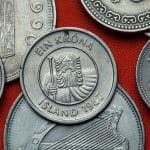 Iceland currency krona coins