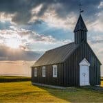 Budir black church is one of Iceland’s prettiest churches