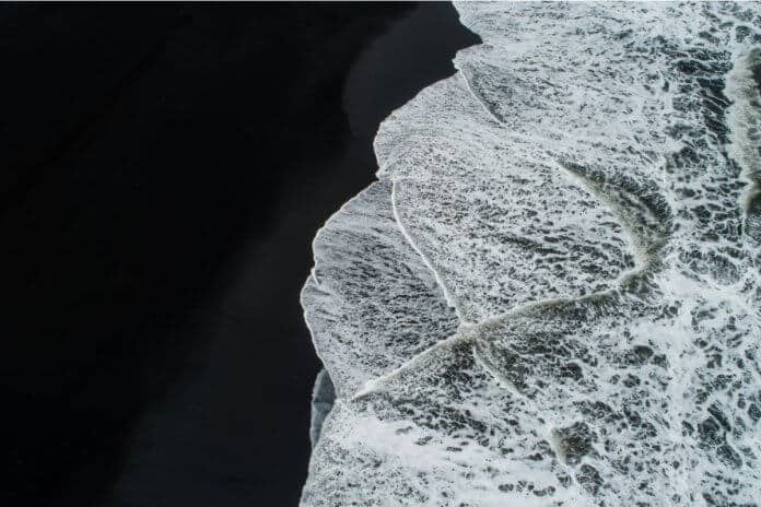 Iceland beaches black sand