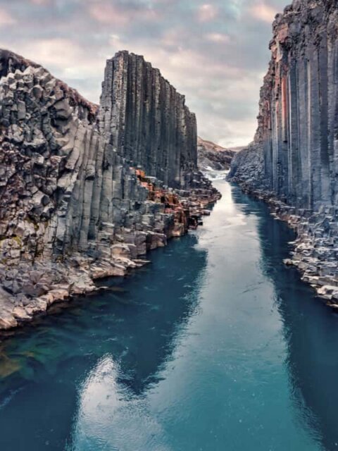 Stuðlagil Canyon: The Newly Discovered Icelandic Gem 3 Stuðlagil canyon Iceland is a basalt column canyon