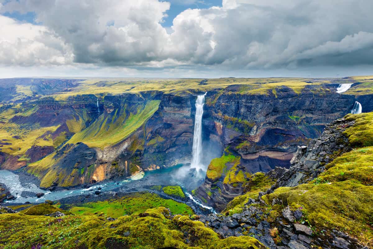 Haifoss waterfall Iceland