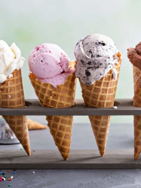 Iceland ice cream cones