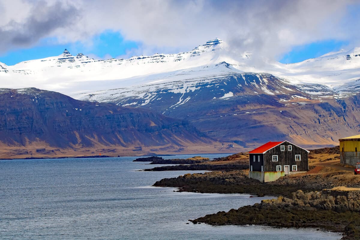East fjords Iceland has beautiful views