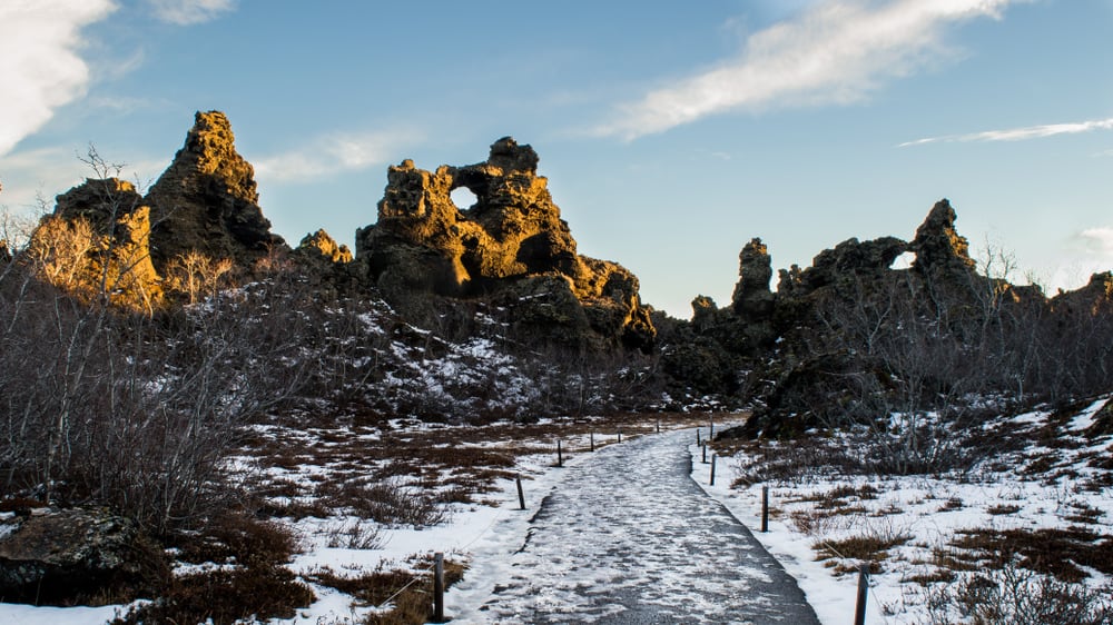 Norse Mythology: The Stories Behind the Icelandic Nature 4 Dimmuborgir lava pillars